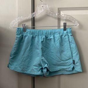 small blue Patagonia shorts